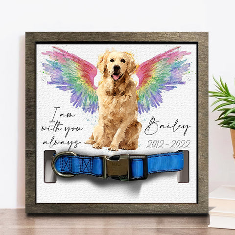 I'm With You Always Personalized Pet Loss Sign - Upload Image Pet Memorial Gifts For Dogs Dog Remembrance Gift