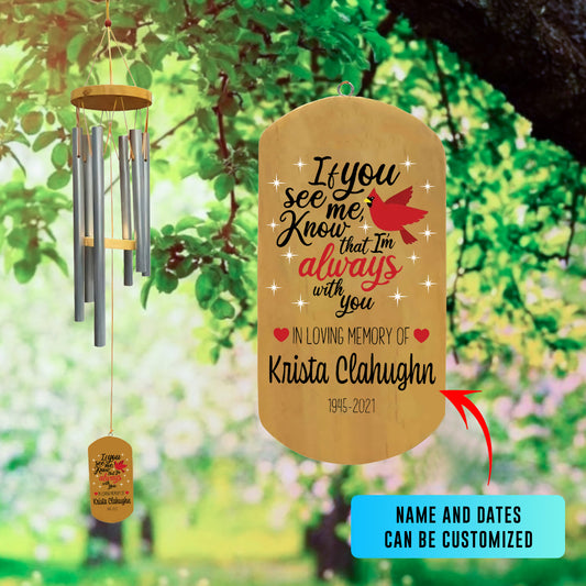 Personalized In Memory Wind Chime - Bereavement Gift