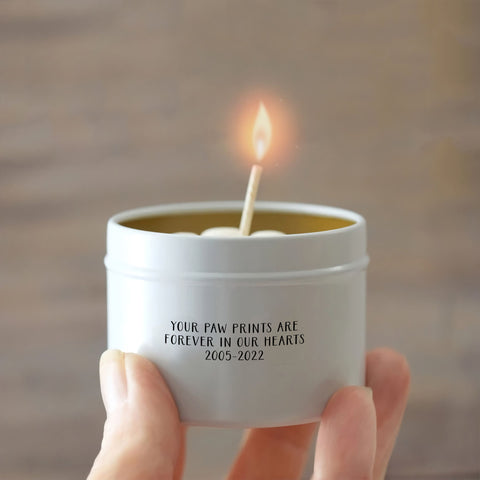 Personalized Pet Memorial Candle - Gift for Pet Memorial