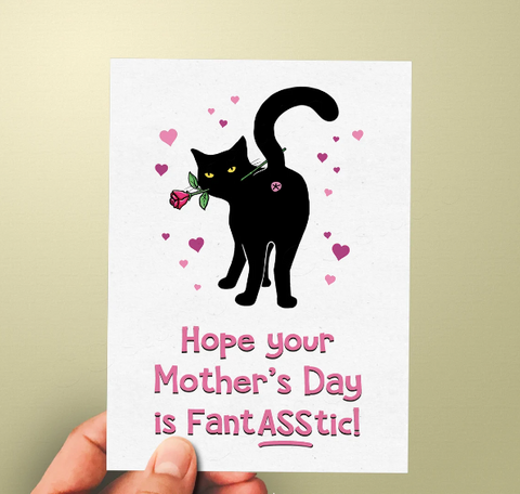 Fantasstic Cat Mom Card - Funny Mothers Day Card