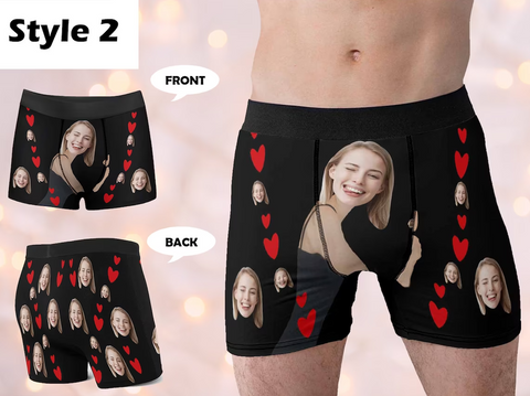 Custom Underwear with Photo - Personalized Face Boxer