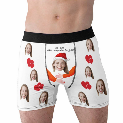 Custom Christmas Boxers with Face - Christmas Gifts for Boyfriend/Husband/Dad