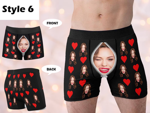Custom Underwear with Photo - Personalized Face Boxer