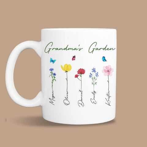 Grandma's Garden - Personalized Mug - Best Gift For Mother, Grandma