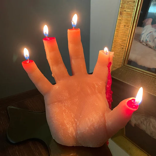 Bleeding Hand Candle - Halloween Party Decorations