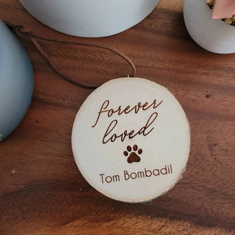 Personalized Pet Memorial Christmas Ornament - Forever loved ornament