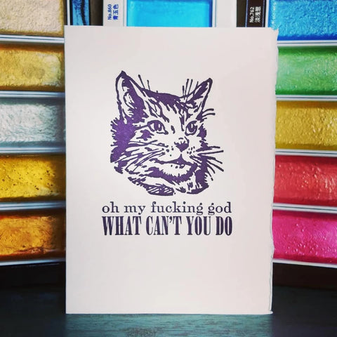 OMFG, What Can't You Do? Congratulations Card - Funny Friend Card