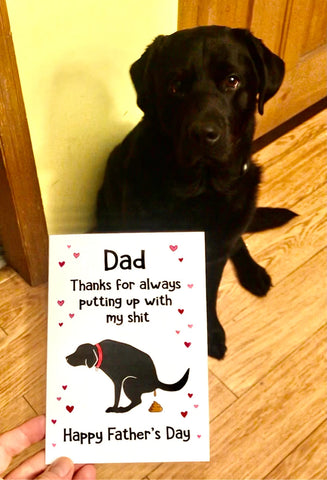 Dog Fathers Day Card - Fathers Day Card from Wife