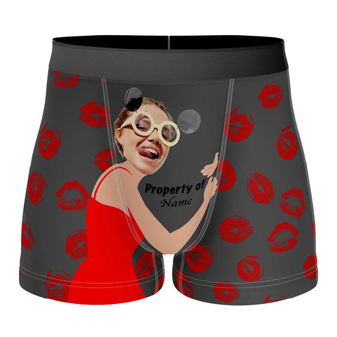 Custom Love Hug Boxers - Personalized Boxers Briefs With Picture