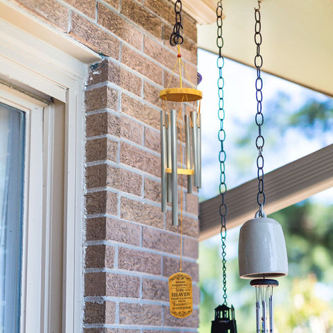 Because Someone We Love Is In Heaven There Is A Little Bit Of Heaven In Our Home Wind Chimes - Memorial Gifts