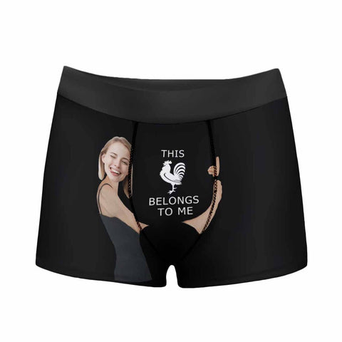 Custom Boxer Briefs for Men - Personalized Face Photo Print Underwear