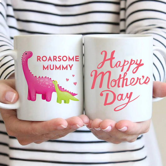 Roarsome Mummy White Mug - Best Gift For Mother