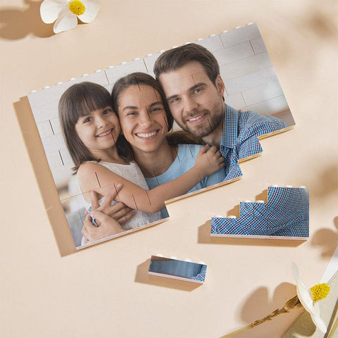 Valentine's Day Gifts Personalized Spotify Code Building Brick Photo Block Frame