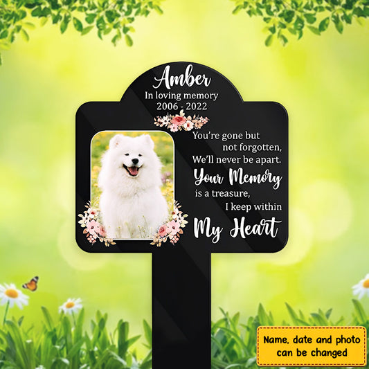 In Loving Memory Garden Stake - Personalized Custom Acrylic Garden Stake for Loss of Dogs and Cats