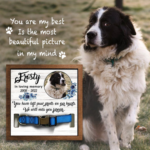 We Will Miss You Forever Personalized Pet Loss Sign - Upload Image Pet Memorial Gifts For Dogs Dog Remembrance Gift