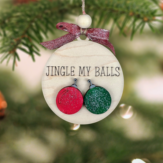 Jingle My Balls Ornament - Funny Christmas Tree Decoration