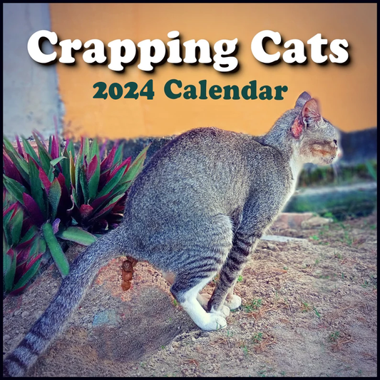 | FREESHIP | CRAPPING CATS CALENDAR 2024 - Gift for Cat Lovers