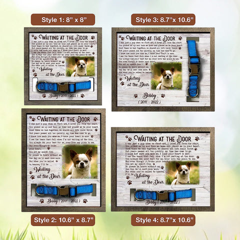 I'll Be Waiting At The Door Personalized Pet Loss Sign - Upload Image Pet Memorial Gifts For Dogs Dog Remembrance Gift