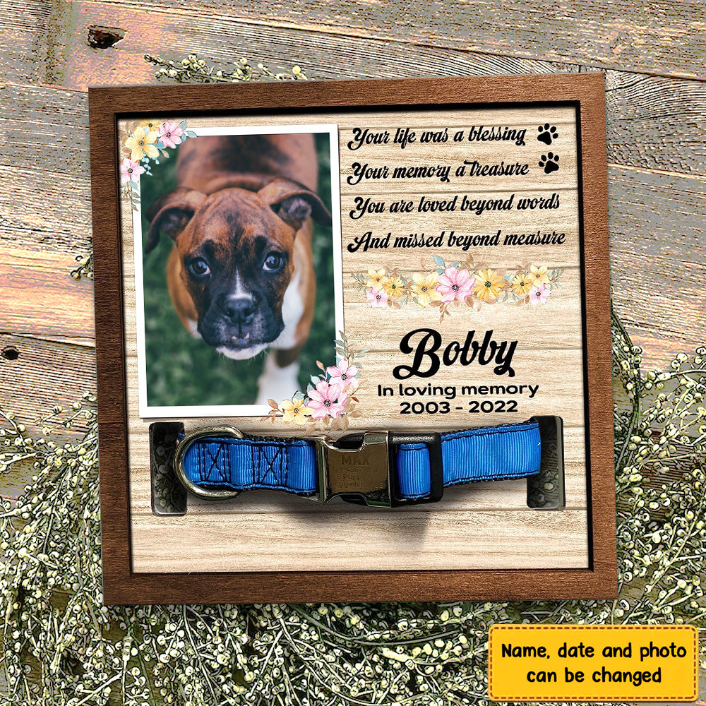 You Are Loved Beyond Words And Missed Beyond Measure Personalized Pet Loss Sign - Upload Image Pet Memorial Gifts For Dogs Dog Remembrance Gift