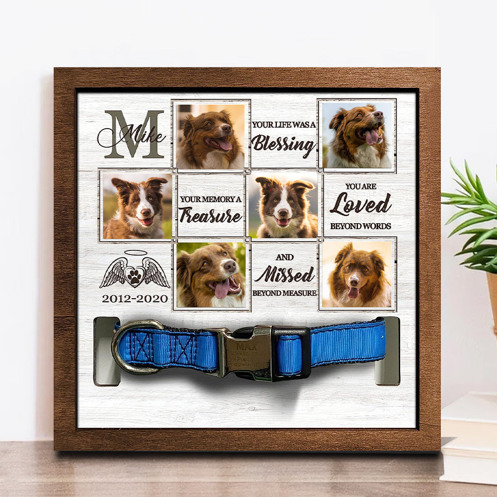 You Are Loved Beyond Words And Missed Beyond Measure Personalized Pet Loss Sign - Upload Image Pet Memorial Gifts For Dogs Dog Remembrance Gift