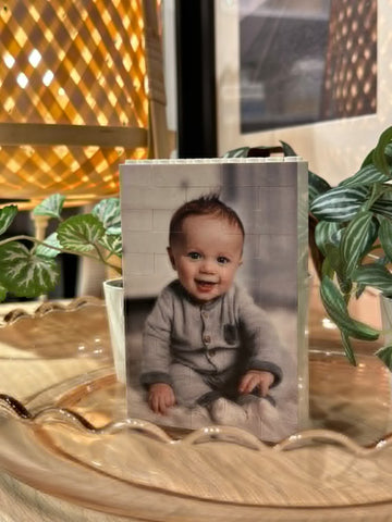 Medium Portrait Photo Block - Personalized, Building Block, Puzzle, Gift, Him, Birthday, Anniversary