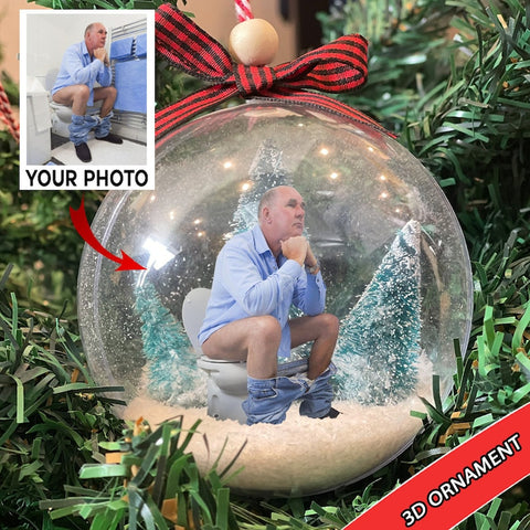 Funny Photo Ornaments - Personalized Christmas Ball Ornament - Funny 3D Ball Ornament - Balls for Christmas Tree - Funny Gift for Friends