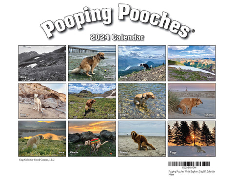 | FREESHIP | 2024 Pooping Pooches Dog Calendar