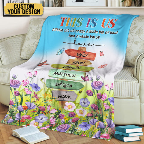 This Is Us - Personalized Blanket - Meaningful Gift For Family