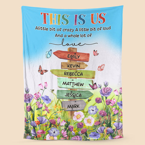 This Is Us - Personalized Blanket - Meaningful Gift For Family