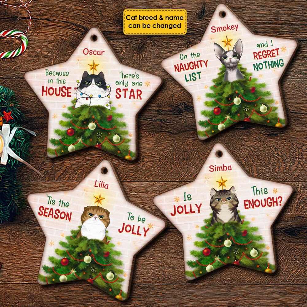 Because In This House - There's Only One Star - Personalized Shaped Ornament