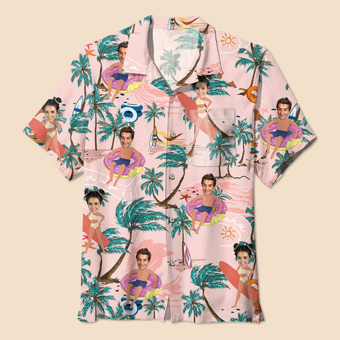 Tropical Face - Personalized Hawaiian Shirt - Best Gift For Summer