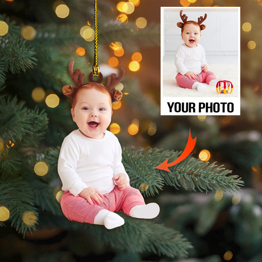 Personalized Photo Mica Ornament - Customized Your Photo Ornament | Kids 2