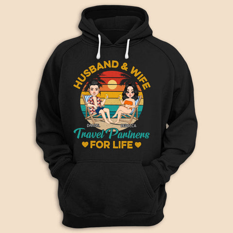 Travel Partners For Life - Personalized T-Shirt/ Hoodie - Best Gift For Couple