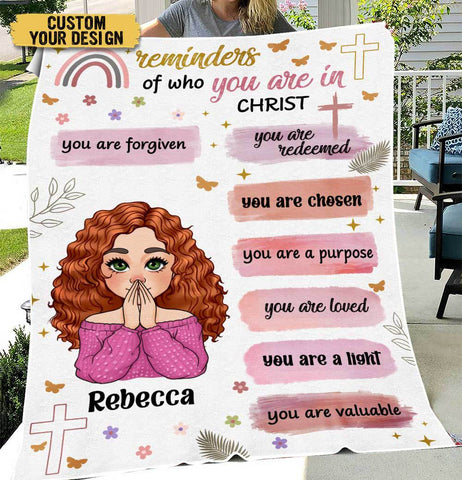 Reminders Of Who You Are - Personalized Blanket - Meaningful Gift For Birthday
