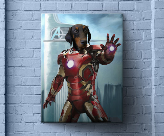 Stark, Custom Pet Portrait, Funny Pet Lover Gift