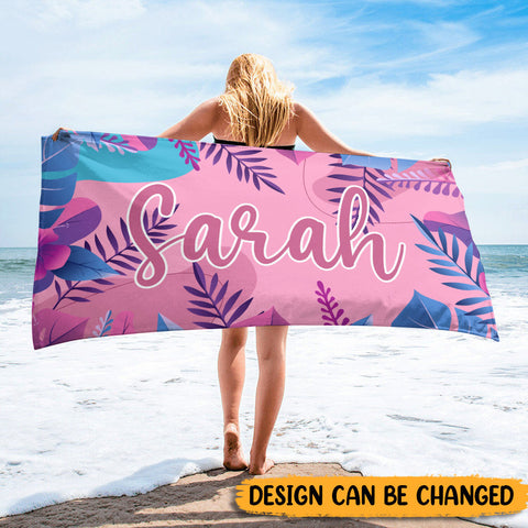 Color Hawaii - Personalized Beach Towel - Best Gift For Summer