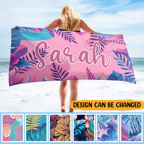 Color Hawaii - Personalized Beach Towel - Best Gift For Summer
