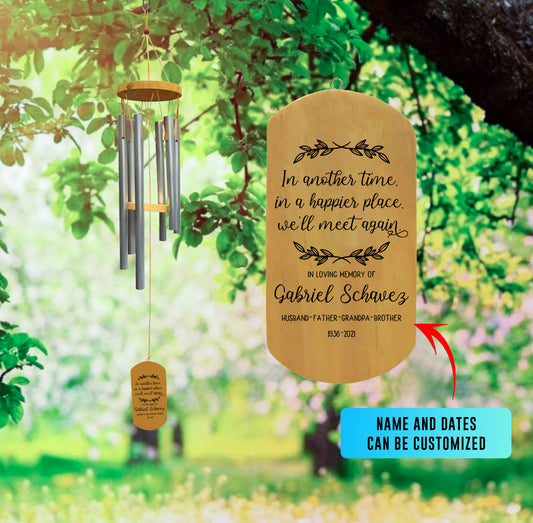 Personalized In Memory Wind Chime - Remembrance Wind Chime