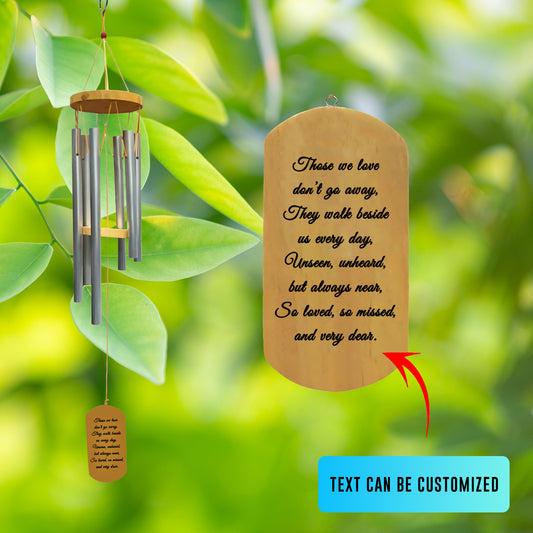 Personalized Those We Love Wind Chime - Gift For Loss of Mom Dad