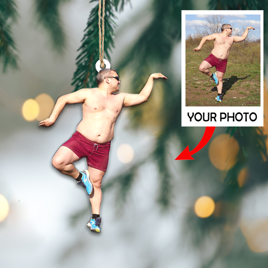 Custom Photo Ornament -Christmas Gift For Friend And Family - Funny Moment Photo | Funny 2