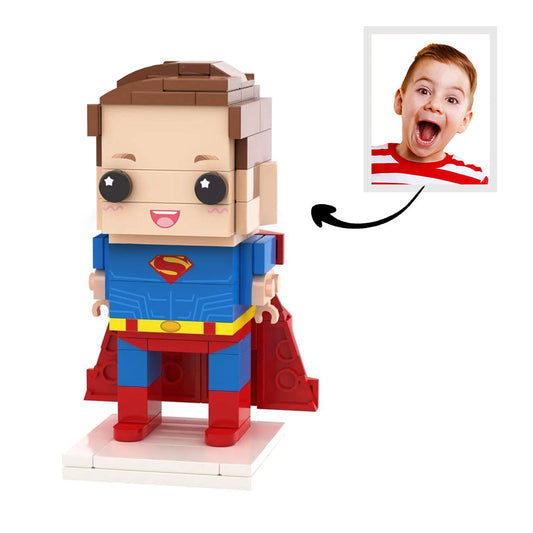 Fully Body Customizable 1 Person Detailed Version Custom Brick Figures Small Particle Block Toy Super Man for Kids