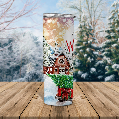 20oz Skinny Tumbler It's The Most Wonderful Time Of The Year