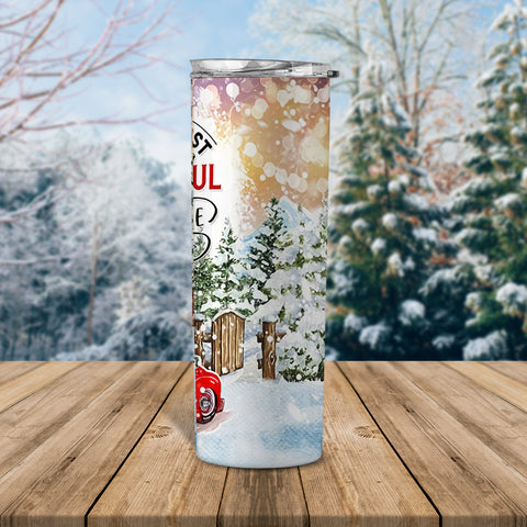 20oz Skinny Tumbler It's The Most Wonderful Time Of The Year