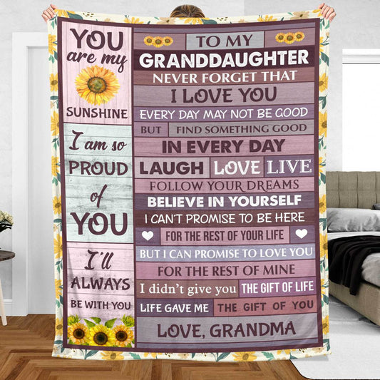 To My Granddaughter - Proud Of You - Best Gift For Granddaughter