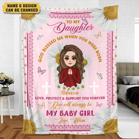 To My Daughter Daisy - Personalized Blanket - Meaningful Gift For Birthday