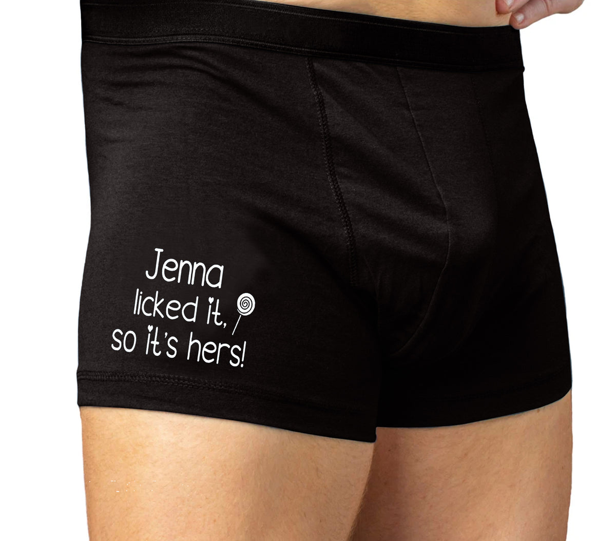 Peonrsalized Boxers For Men - She Licked It, So It's Her Boxer Gift For Him