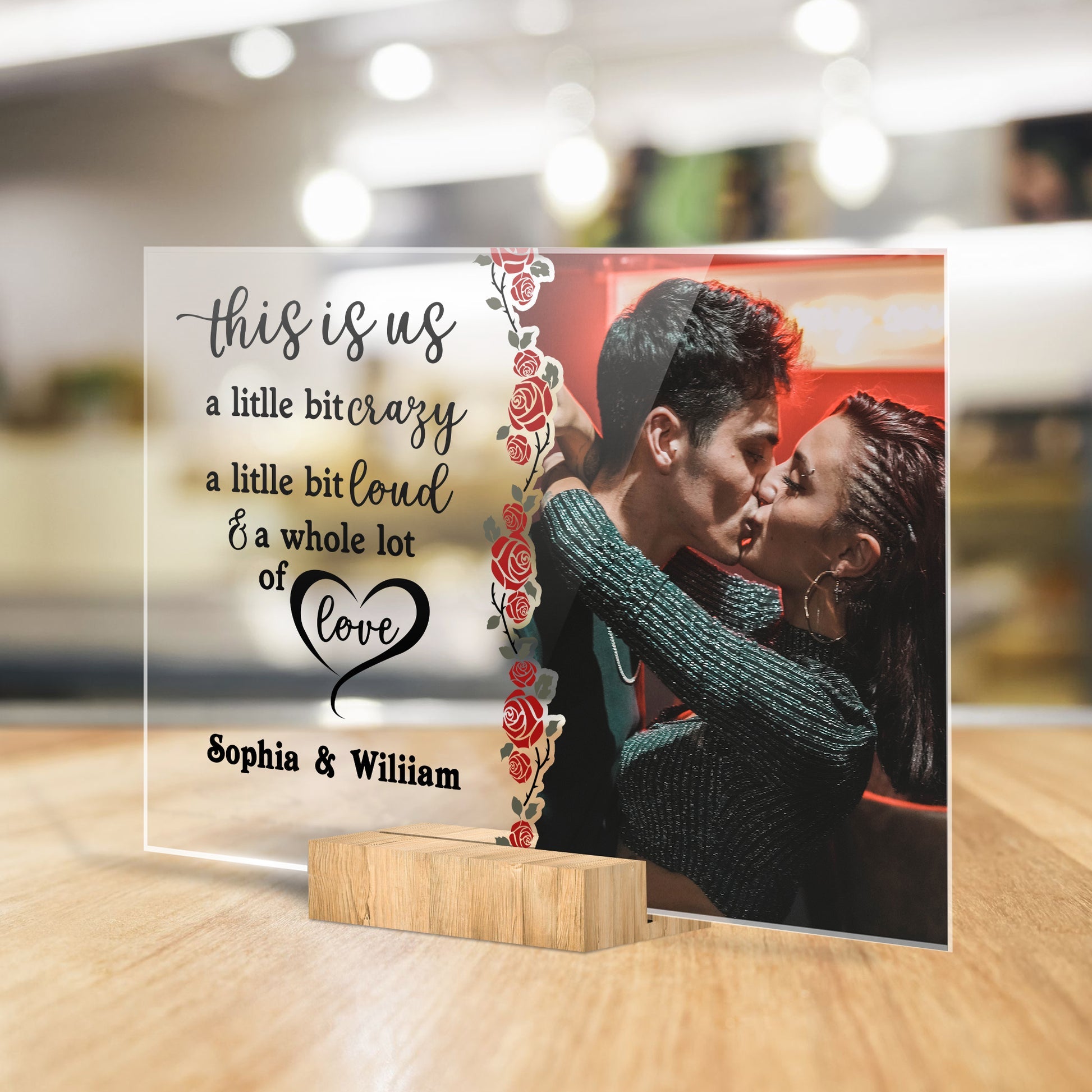 This Is Us A Whole Lot Of Love - Personalized Photo Acrylic Plaque