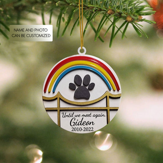 Dog Rainbow Bridge Memorial Pet Ornament