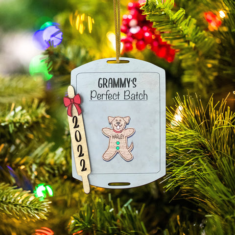 3D Personalized Christmas Ornament - Perfect Batch, Gingerbread Ornament