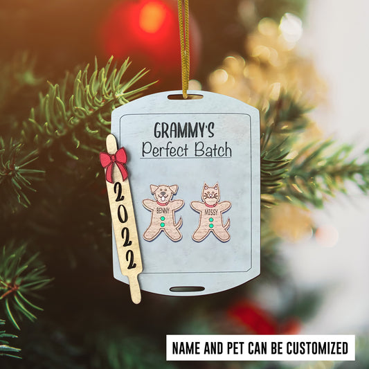 3D Personalized Christmas Ornament - Perfect Batch, Gingerbread Ornament
